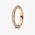 thumbnail image 1 of Anilla Atemporal Cierre Incrustaciones Totalmente Joyería Dedo Anillo De Regalo De Amor + Bolsa De Franela, 1 of 4