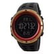 thumbnail image 1 of Reloj pulsera digital Skmei 1251 con correa de poliuretano color negro - bisel dorado, 1 of 8
