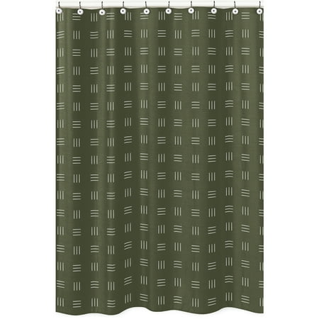 Jungle Hatch Print Fabric Shower Curtain by Sweet Jojo Designs