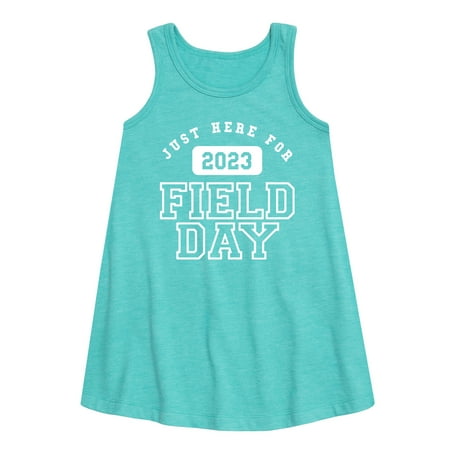 

Instant Message - Here For Field Day - Toddler and Youth Girls A-line Dress