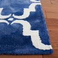 thumbnail image 4 of Safavieh Dip Dye Talbot Distressed Wool Area Rug, Navy/Ivory, 2'6" x 4', 4 of 12