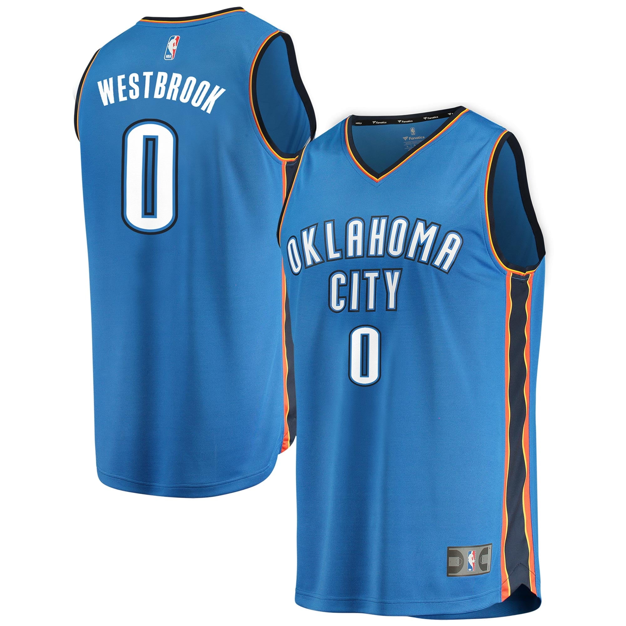 NBA by Outerstuff NBA Youth Boys Oklahoma City Thunder Lay-up Long Sleeve Performance Pullover Dark Navy 8 Youth Small