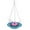Blue, variant on Solar Powered Hanging Bird Bath with Bubbler for and Wild Birds Outdoor Garden Water Feeder