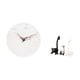 thumbnail image 5 of Reloj de pared,Reloj de pared decorativo para baño o dormitorio,Reloj de pared redondo silencioso,sin tictac,ideal para regalar.,Estatua de ciervo alce,Estatua de jirafa de, 5 of 8