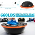 thumbnail image 7 of Half Ball Balance Trainer, Balance Trainer Half Ball with Resistance Bands 5MM Thickened Anti Slip Yoga Balance Ball with Pump Half Balance Ball for Stability, Core Training Home Fitness, 7 of 7