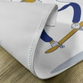 thumbnail image 5 of Ambesonne Indie Place Mats Set of 4, Cool Hipster Skater Urban, Standard Size, Pale Coffee Blue White, 5 of 6