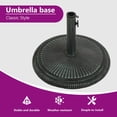 thumbnail image 4 of vidaXL Umbrella Base Green 17.7"x17.7"x11.8" Cast Iron, 4 of 7