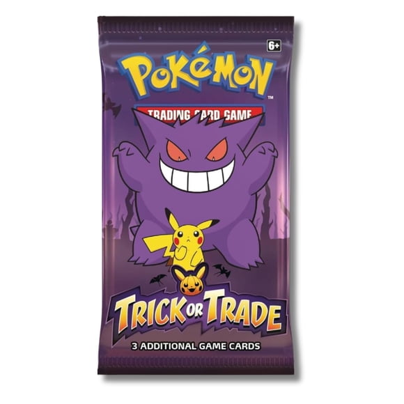 Paquete de refuerzo Pokémon Trick or Trade Gengar y Pikachu 2023