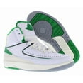 thumbnail image 4 of Nike Air Jordan 2 Retro GS Boys Shoes Size 4, Color: White/Lucky Green/Sail, 4 of 5