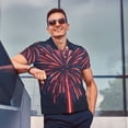 thumbnail image 5 of Daiia Fireworks3 Pattern Men’s Polo Shirts,Solid Deck Shirt,Classic Fit, Breathable Cotton Polo for Casual and Sport Wear-Large, 5 of 7
