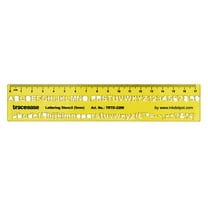 Traceease Upper Case,Lower Case Numbers Lettering Template Drafting Tools Alphabet Stencils-5mm Alphabet Size