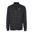 thumbnail image 2 of Men's Cutter & Buck Black Minnesota Vikings Big & Tall Traverse Eco Camo Tri-Blend DryTec Quarter-Zip Jacket, 2 of 3