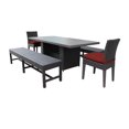 thumbnail image 1 of Belle Table de Salle à Manger Rectangulaire avec 2 Chaises 2 Bancs, 1 of 2