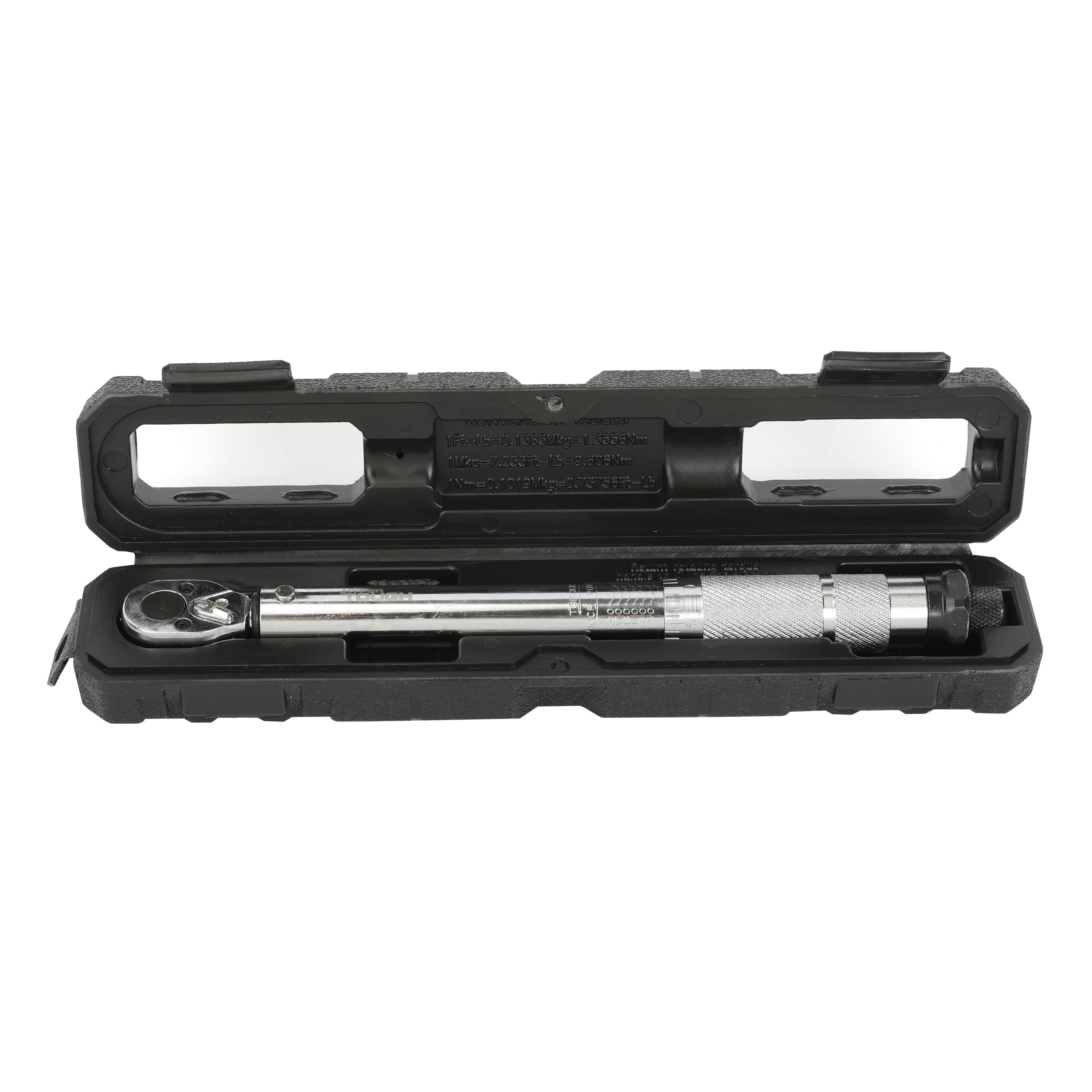 Hyper Tough 1/4-inch Torque Wrench Chrome-Plated, 35-200 in