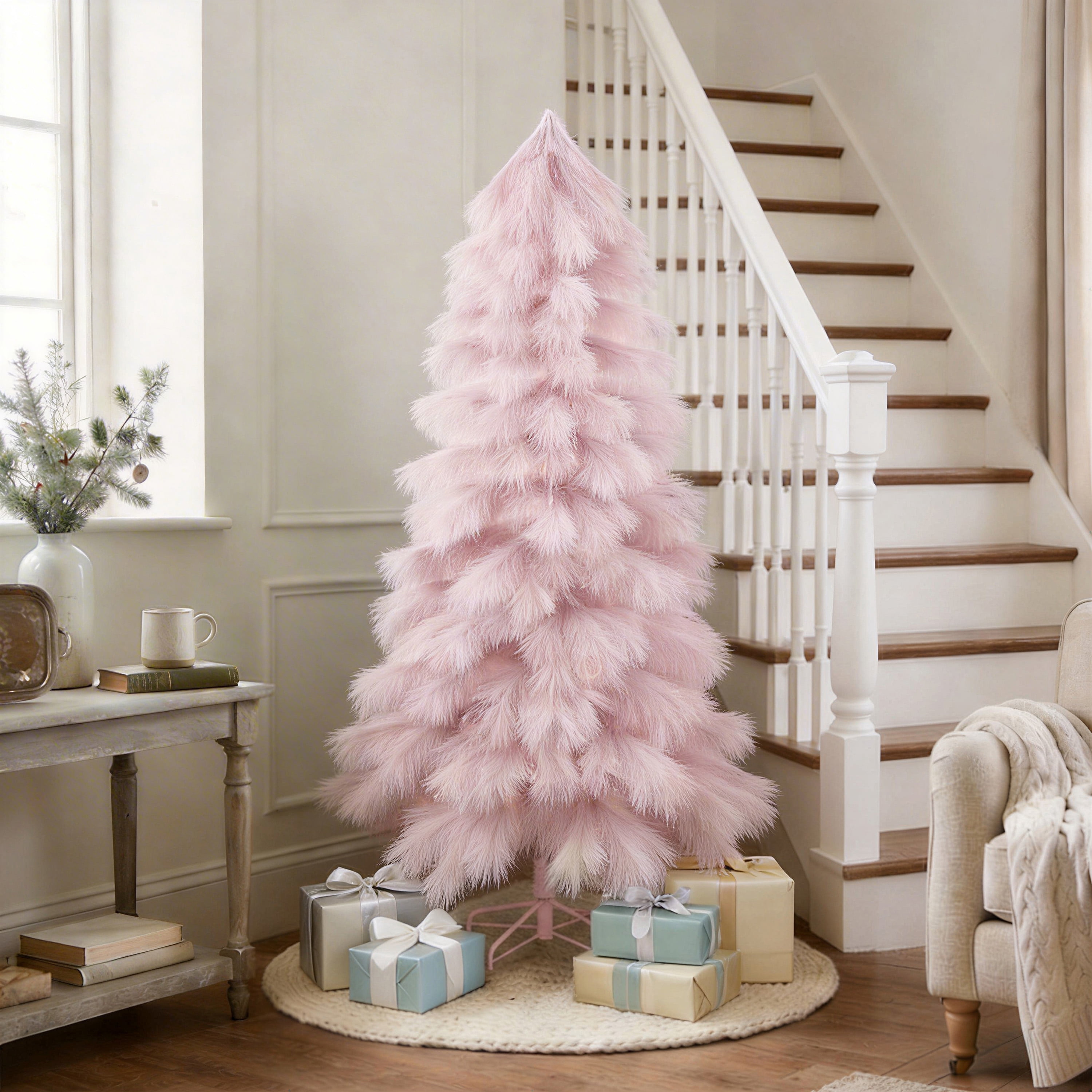 Elegant Home Decor 6ft Artificial Pampas Tree for Indoor Use