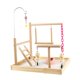 thumbnail image 4 of Parque de juegos para loros, soporte de madera para perchas, juguete para hacer ejercicio, soporte de juego para periquitos, cacatúas, periquitos,, 4 of 9