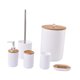 thumbnail image 2 of Juego de 6 accesorios de baño, cepillo de inodoro, práctico y moderno, soporte para cepillo de dientes. Redondo, 2 of 9