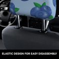 thumbnail image 6 of 2 PCS Car Headrest Cover, Blueberry Print blue Soft Car Seat Head Rest Cover Protector Interior Car Accessories Seat Covers for Cars Truck Auto Only Covers, 6 of 8