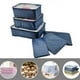 thumbnail image 5 of Juego de 6 cubos de viaje | Organizador de equipaje de gran capacidad con bolsas de malla y bolsillos planos | Almacenamiento portátil de ropa para maleta, 5 of 6
