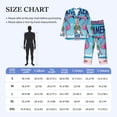 thumbnail image 3 of KLL Beach Flamingo Trio Sleepwear Mens Flannel Pajamas,Long Cotton Pj Set, 3 of 7