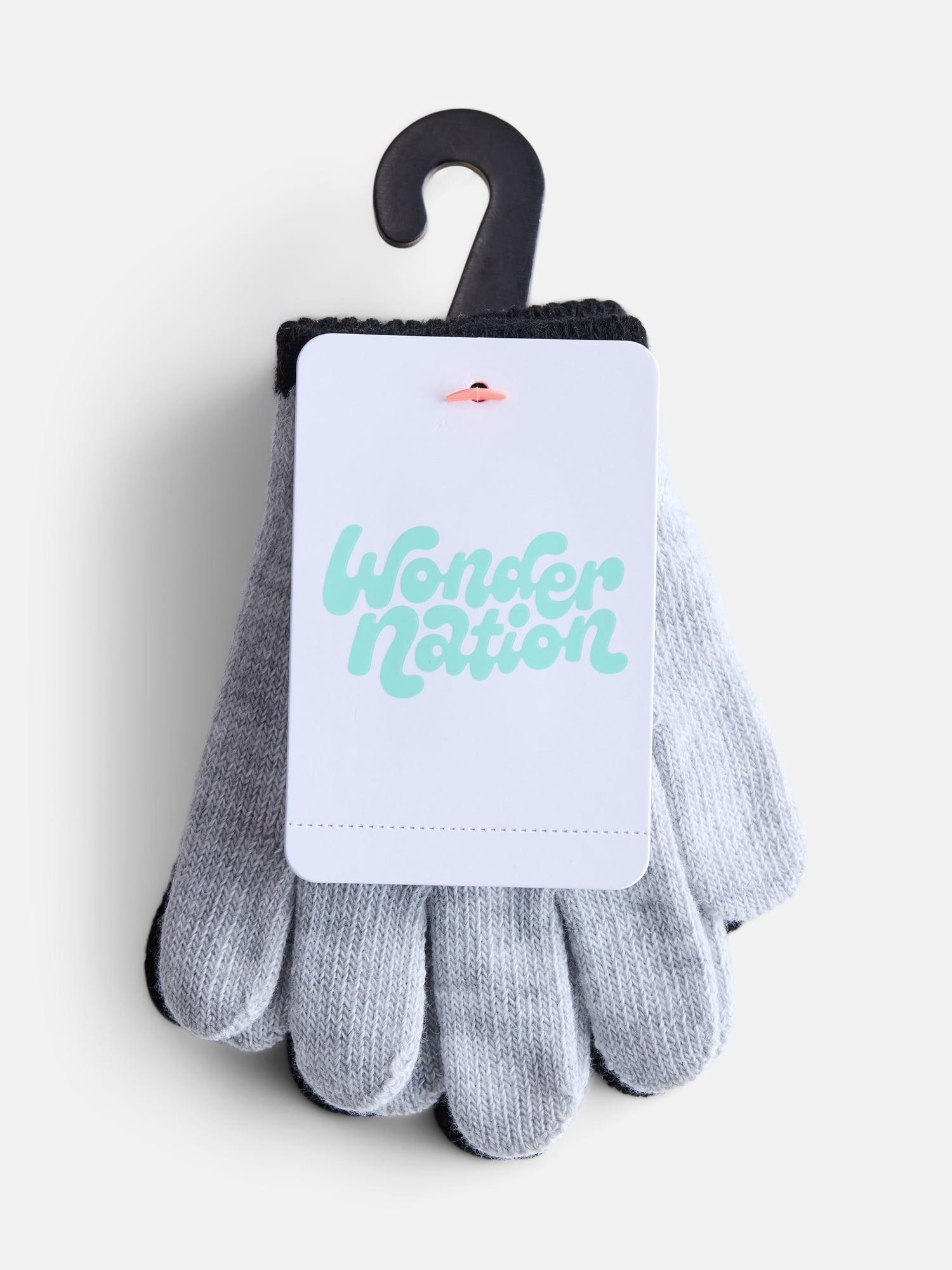 Wonder Nation Toddler Knit Gloves, 2- Pack