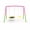Pink, variant on Swing Set for Backyard, Heavy Duty A-Frame Metal Outdoor Swing Stand with 1 Saucer Swing Seat & 1 Belt Swing Seat, 330 lbs Capacity Double Swing Set for Kids and Adults (Pink)
