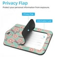 thumbnail image 3 of Square 2Pack PU Leather Pink Peach Blossom Cruise Luggage Tag with Privacy Cover and Stainless Steel Ring - Suitable for Travel Handbags Backpacks Luggage Tags, 3 of 6