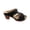 Black, variant on Women’s 2025 Summer Two-Strap Ankle Sandals Adjustable Low Block Heel Slides - Backless Mule Design for Beach Walking, Travel & Everyday Comfort