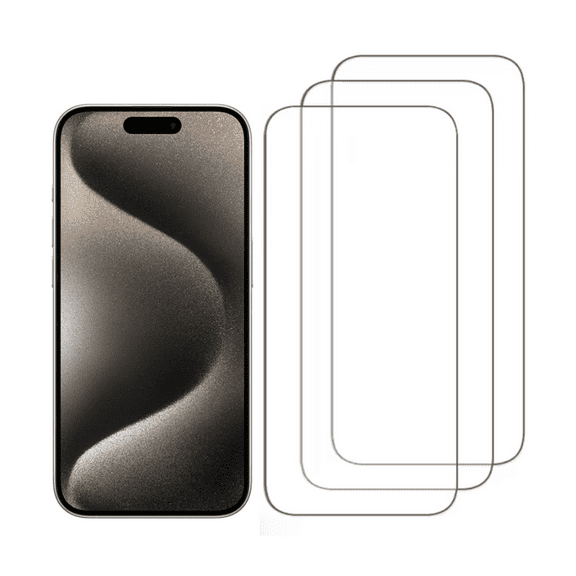 [3-Pack] Qixxronics iPhone 16 Plus Glass Screen Protector Cover, Real Tempered Glass, Shatterproof [for iPhone 16 Plus HD Clear Glass Film Protector for iPhone