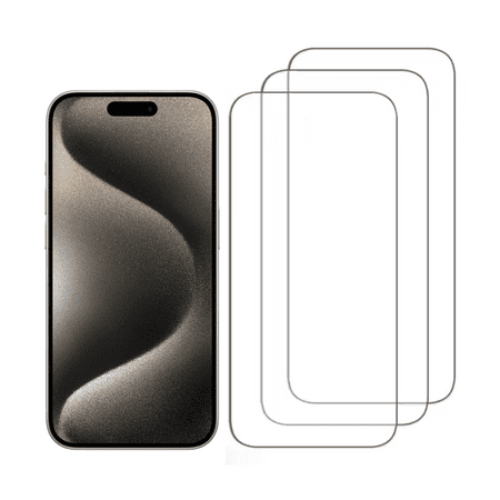 [3-Pack] Qixxronics iPhone 16 Plus Glass Screen Protector Cover, Real Tempered Glass, Shatterproof [for iPhone 16 Plus HD Clear Glass Film Protector for iPhone