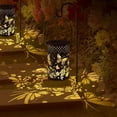 thumbnail image 6 of Solar Lantern Solar Lantern Outdoor Decor Butterfly Metal Hanging Light Waterproof Garden Patio Led Lighting Moonlight Hollow Design 7" Height Outdoor Hanging Light, 6 of 6