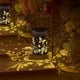thumbnail image 5 of Lanternas solares al aire libre, luces de farol colgantes, faroles de metal huecos, decoración del jardín LED decorativa, delicada decoración del jardín para patio, modelo de farol colgante de maripos, 5 of 6