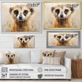 thumbnail image 4 of Designart "Portrait Of A Cute Meercat II" Meercat Floater Framed Wall Decor, 4 of 5