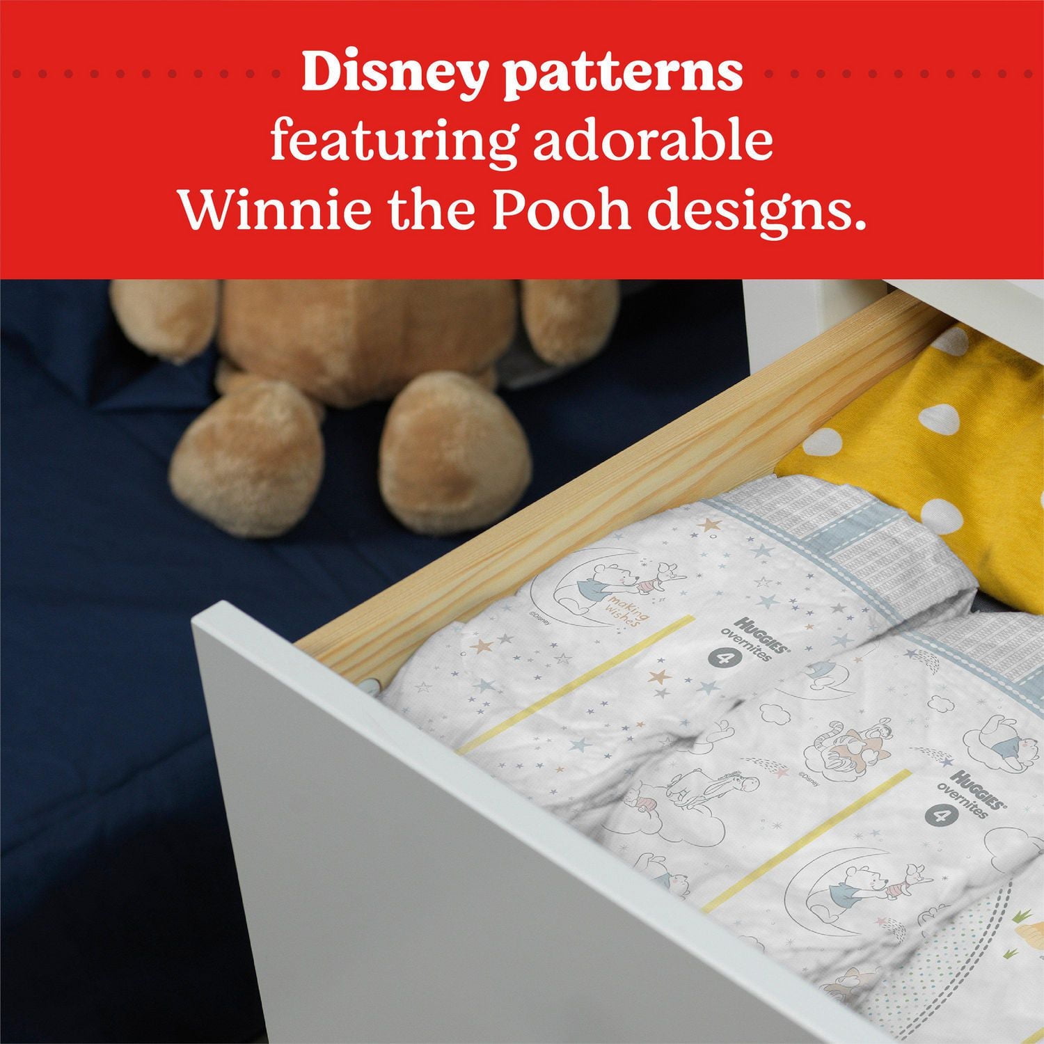 Couches pour bébés Huggies Overnites, Emballage Mega Colossal, Tailles: 4-7 Tailles: 4-7 | 100-60 Unités