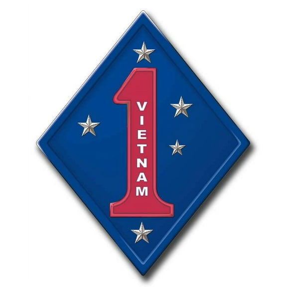 3.8 Inch 1st Marines Vietnam Sticker Decal
