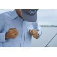 thumbnail image 5 of HUK Men's Standard A1A Long Sleeve Fishing Button Down Shirt +30 UPF, Overcast Grey, 3X-Large, 5 of 7