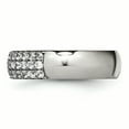 thumbnail image 3 of Titanium Multi-row CZ Ring, 3 of 12