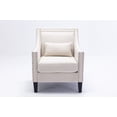 thumbnail image 3 of Club Armchair Linen Upholstered Club Chair Upholstered Barrel Chair, Multiple Colors, 3 of 8