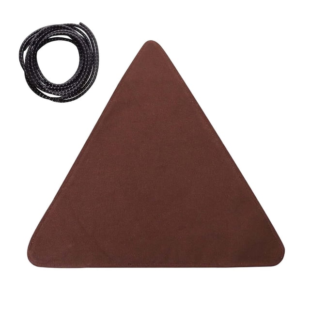 Taburete triangular para acampar Pesca de tela con 2M Cuerda BBQ Montañismo Slacker Marrón Cola Cubierta de asiento de trípode