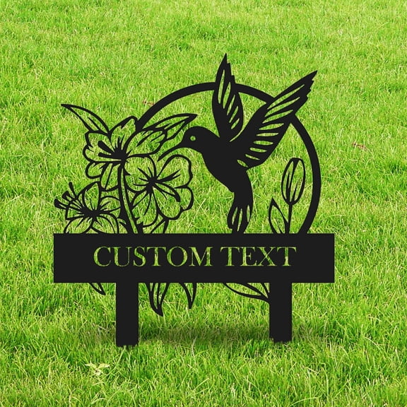 BAOPAI Customized Garden Metal Sign Personalized Outdoor Decor Durable Iron Wall Art For Backyard Garden Home Decoration Housewarming Gift