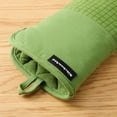thumbnail image 4 of KITCHENAID Gourmet Series Gridlines Oven Mitts 2-Pack Set, Heat Resistant up to 600°F, Soft Silicone Grip, Magnetic Cuff, Matcha Green, 7"x14", 4 of 7