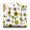 Sunflower and Butt, variant on Green Avocado Seat Cushion&nbsp;– 22x22 Inch Large Floor Pillow, Soft Dutch Velvet, Fresh Healthy Avocado Print for Yoga, Tatami & Lounge