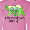 thumbnail image 4 of Inktastic Smoky Mountains, Tennessee- Mountains and Bear Shape Long Sleeve T-Shirt, 4 of 5