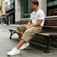 thumbnail image 4 of Cargo Shorts for Men Outdoor Work Athletic Walking Pants Hiking Fit Summer Casual Tactical Shorts with Multi Pockets, 3XL, 4 of 8