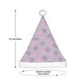 thumbnail image 3 of Fuzoiu Flamingo Print Santa Hat Christmas Hat for Adults,Santa Hats with Pompom, Unisex Xmas Holiday Hat for Christmas New Year Festive Party Supplies, 3 of 6