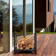 thumbnail image 3 of Patiojoy 18" Steel Log Storage Stacking Holder Firewood Rack with Elk Pattern, 3 of 6