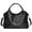 balck, variant on Women’s Medium Satchel Bag with Top Handle and Detachable Crossbody Strap