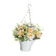 thumbnail image 5 of Flores artificiales colgantes con cadena de cesta para terraza, balcón y césped. Estilo C, 5 of 9