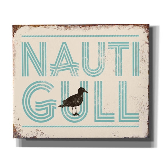 Epic Graffiti 'Nautigull' by JJ Brando, Canvas Wall Art, 24"x20"