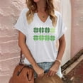 thumbnail image 2 of Tops Cortos para las Mujeres San Pablo's Día Impreso Cuello en V Envuelto Casual Top, Ligero para Todas las Estaciones Hogar Y Uso Diario, 2 of 8